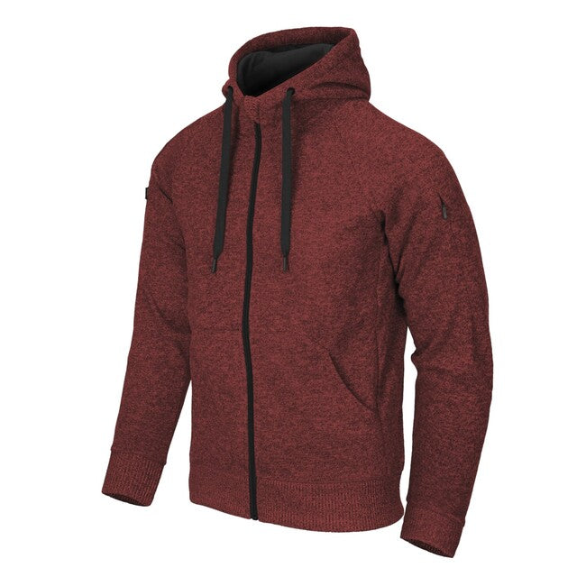Helikon-Tex Covert тактична толстовка з капюшоном (FullZip), меланжево-червона