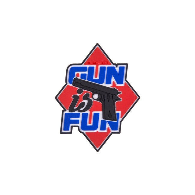 Helikon-Tex "Gun is Fun" нашивка PVC, червона