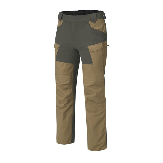 Helikon-Tex HYBRID OUTBACK штани Dura Canvas, койотовий коричневий / тайга зелена