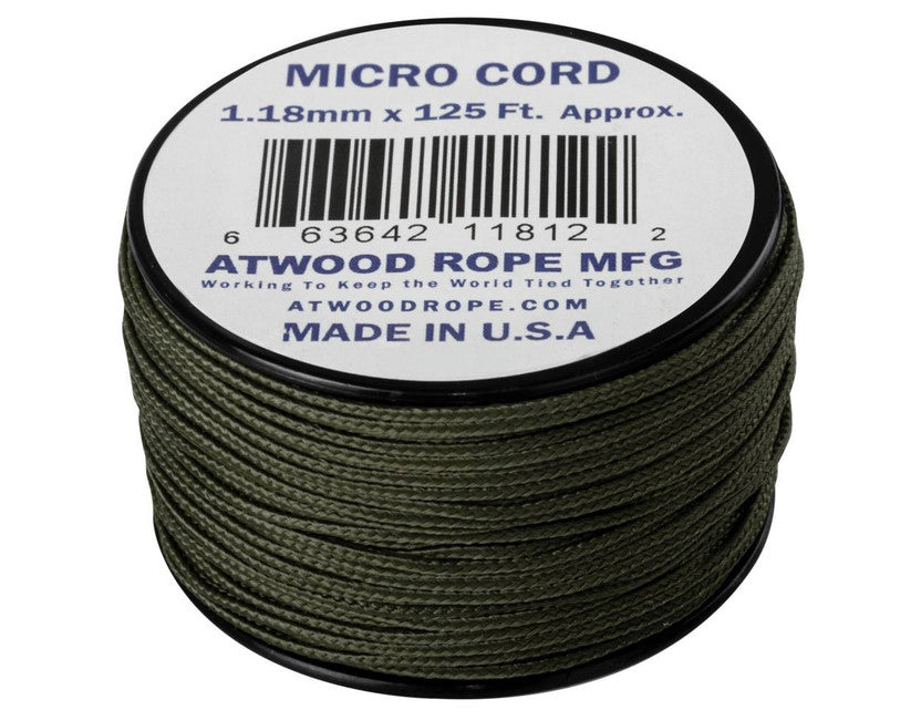 Helikon-Tex Micro Cord 125FT парашутний шнур, оливковий хакі, 37,5 метрів