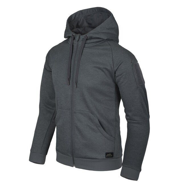 Helikon-Tex URBAN TACTICAL HOODIE світшот FullZip, меланж чорно-сірий