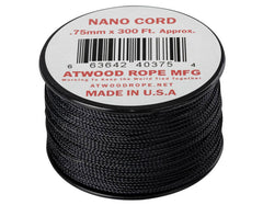 Helikon-Tex Nano Cord парашутний шнур 300FT, 91 метрів, чорний