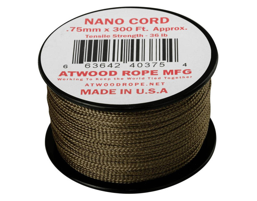 Helikon-Tex Nano Cord парашютний шнур 300FT, 91 метр, койотовий коричневий
