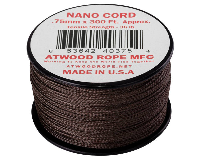 Helikon-Tex Nano Cord парашутний шнур 300FT, 91 метр, коричневий