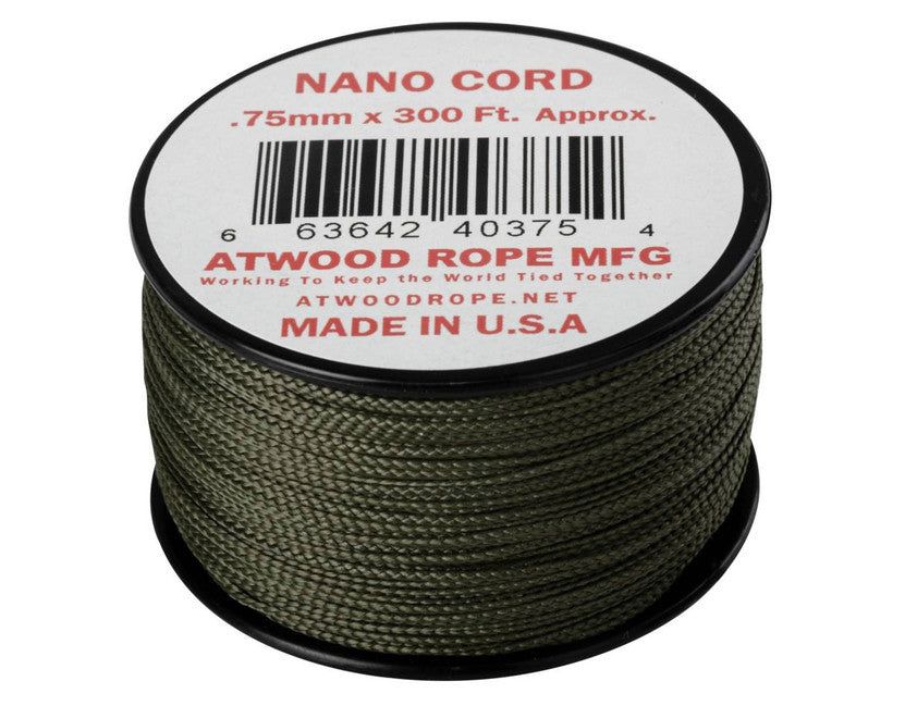 Helikon-Tex Nano Cord парашютний шнур 300FT, оливково-коричневий, 91 метр