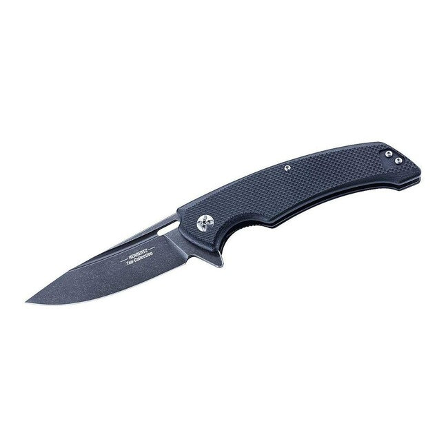 Herbertz TOP-Collection односторонній ніж 10см G10, чорний, stonewash