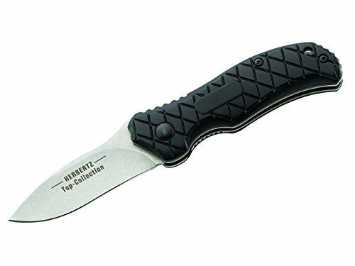 Herbertz TOP-Collection складаний ніж, чорний, алюміній, нейлоновий чохол, 6,3 см