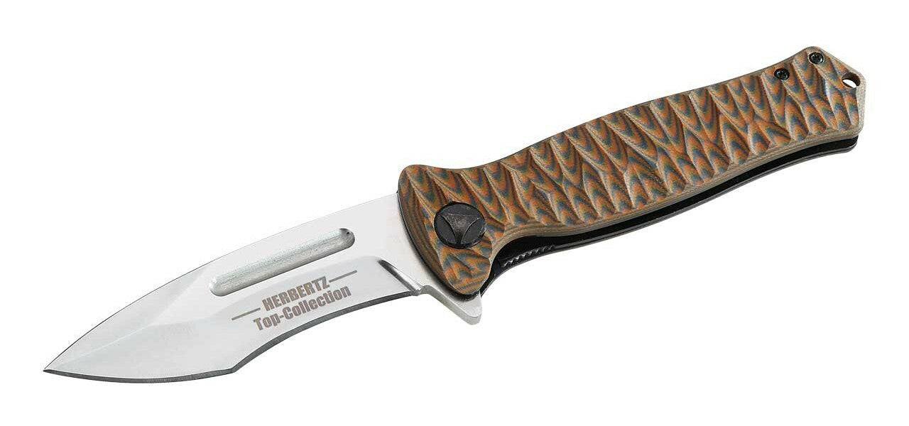 Herbertz TOP-Collection складаний ніж 9 см, помаранчевий, G10