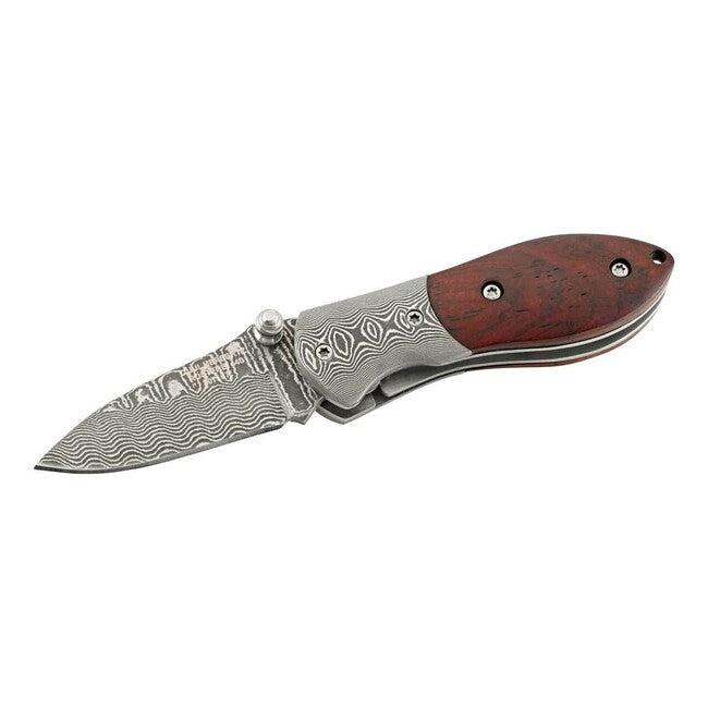 Herbertz кишеньковий ніж дамаськ, 4,5 см, дерево Cocobolo