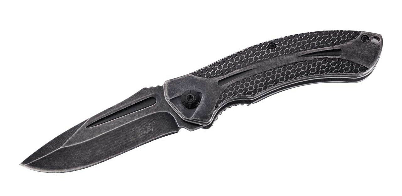Herbertz цільнометалевий складний ніж, соти, Stonewash, 8,6 см