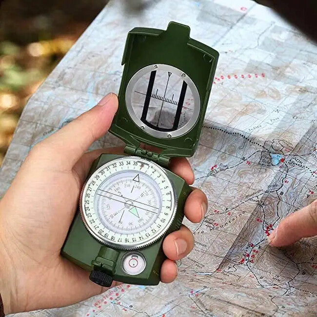 DRAGOWA Tactical Drift металевий водонепроникний компас, зелений