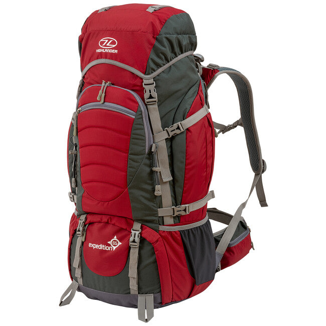 Highlander Expedition 65 L експедиційний рюкзак, червоний