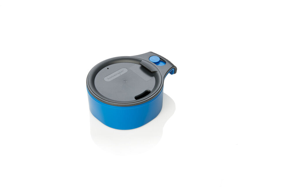 Humangear CupCUP туристична чашка 2в1 з інтегрованою додатковою чашкою та кришкою, вугільно-синя