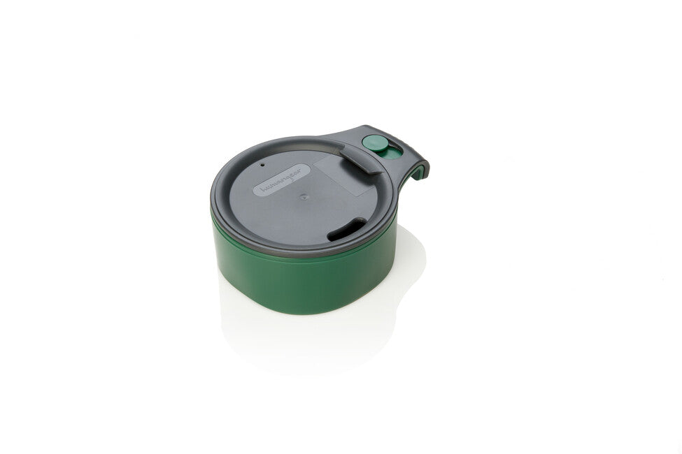 Humangear CupCUP туристичний кубок 2в1 з інтегрованою додатковою чашею та кришкою, вугільно-зелений