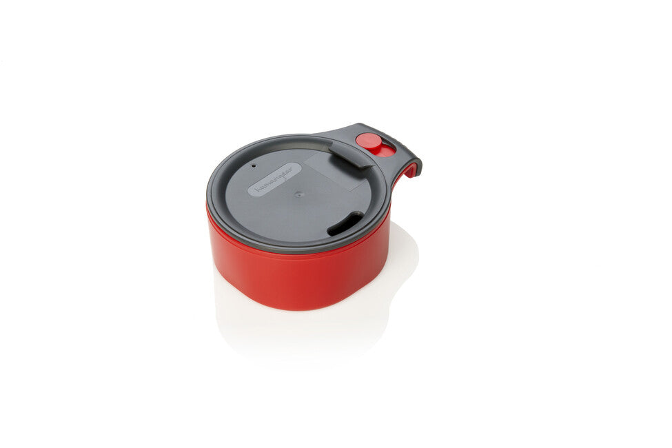 Humangear CupCUP 2в1 туристичний kubek з інтегрованою додатковою чашею та кришкою, вуглець-червоний