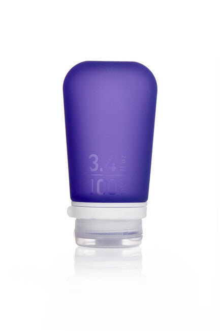Humangear GoToob+ силіконова туристична пляшка/контейнер 100 ml, фіолетова