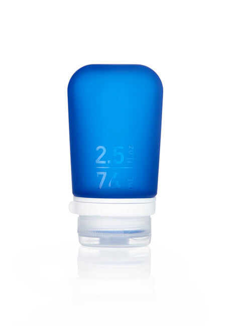 Humangear GoToob+ силіконова туристична пляшка, 74 ml, темно-синя