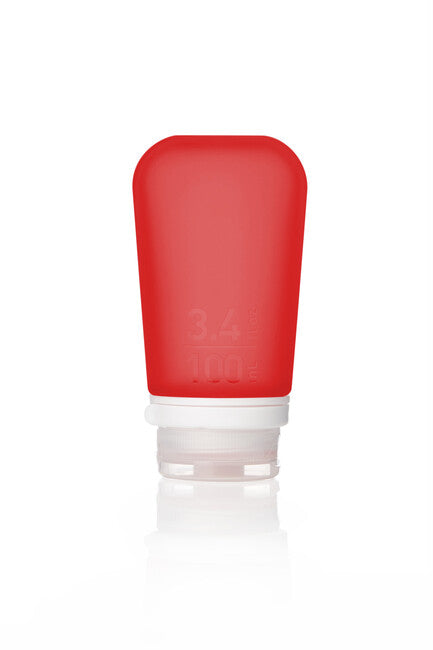 Humangear GoToob+ силіконовий контейнер для рідин, червоний, 100 ml