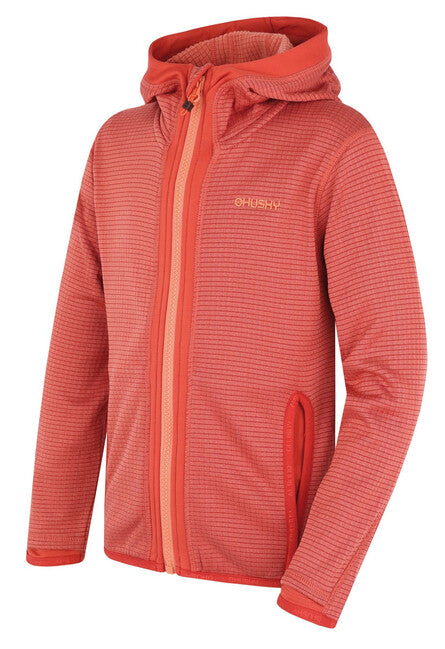 HUSKY Artic Zips K толстовка дитяча з капюшоном, червона/чорна синя
