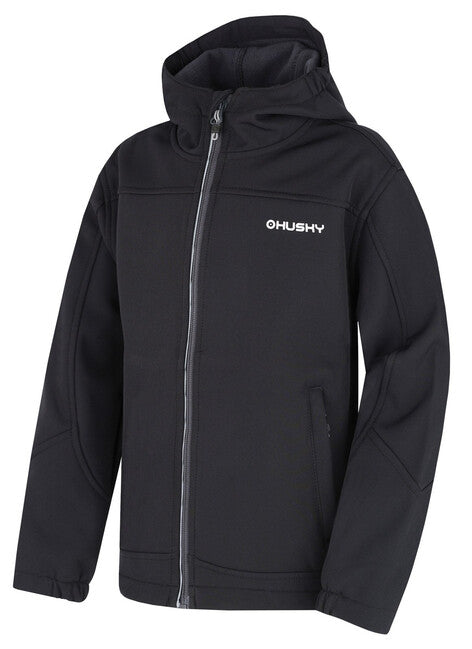HUSKY Simbo K куртка дитяча софтшел, чорна