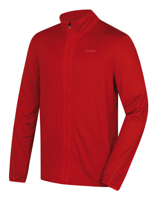 HUSKY Artic Zip світшот чоловічий на блискавці, червоний/світло-цегляний