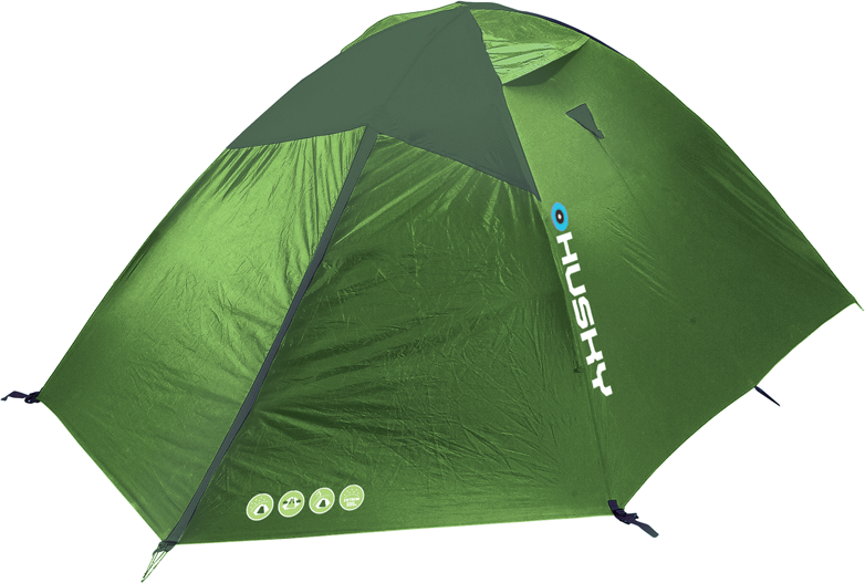 HUSKY Extreme Lite Bright 4 намет, зелений