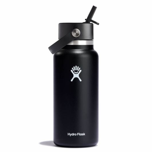 Hydro Flask Wide Flex Straw Cap чорна термофляша з широким горлом 32 OZ 946 ml
