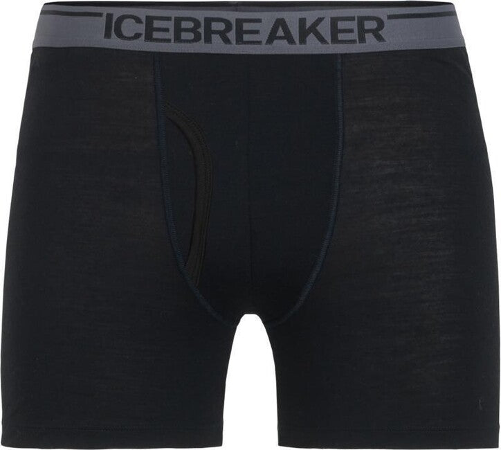 Icebreaker Anatomica чоловічі боксери з отвором, чорні