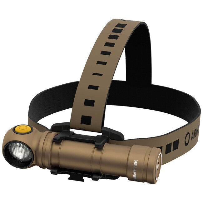 ArmyTek Wizard C2 Pro Max LED налобний ліхтар з магнітним тримачем і живленням від акумулятора 4000 лм, пісочний