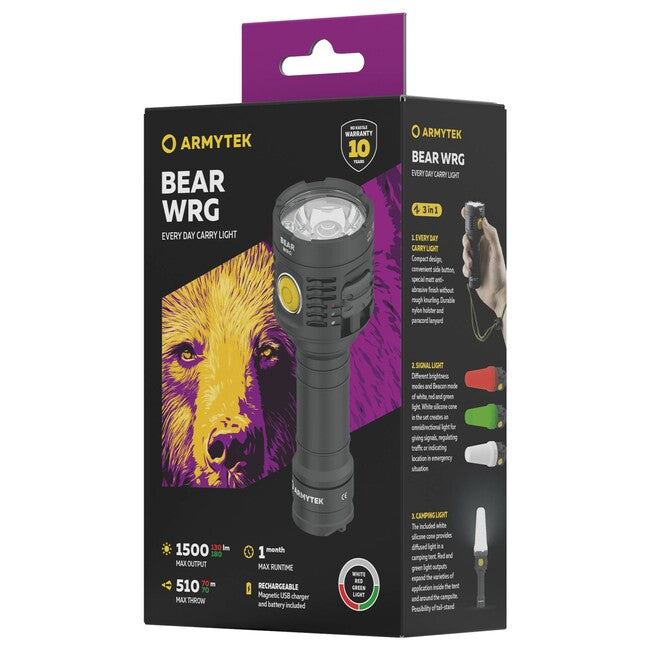 ArmyTek Prime C2 Pro Max кишеньковий ліхтар LED з живленням від акумулятора з петлею для руки 4000 лм, білий