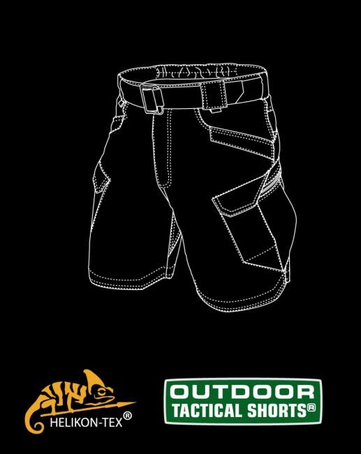 Helikon-Tex короткі штани Rip-Stop polycotton 8,5" Outdoor Tactical, Shadow Сірий