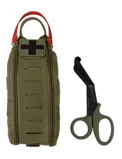 Mil-Tec IFAK Rapid Pack тактична аптечка з ножицями, оливкова