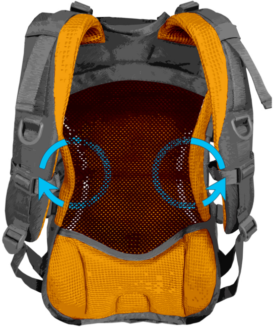 HUSKY Skid 26l туристичний/велосипедний рюкзак Cyklo, чорний