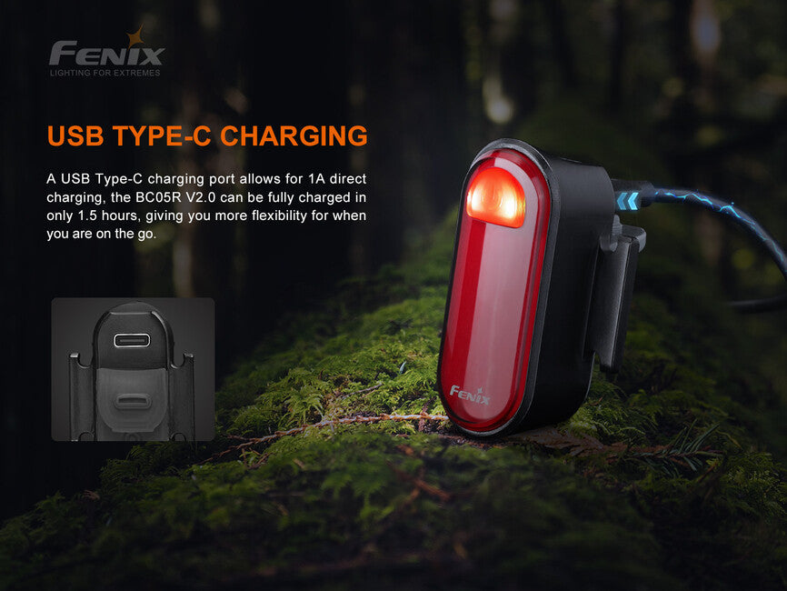 Fenix BC05R V2.0 мигалка, червона