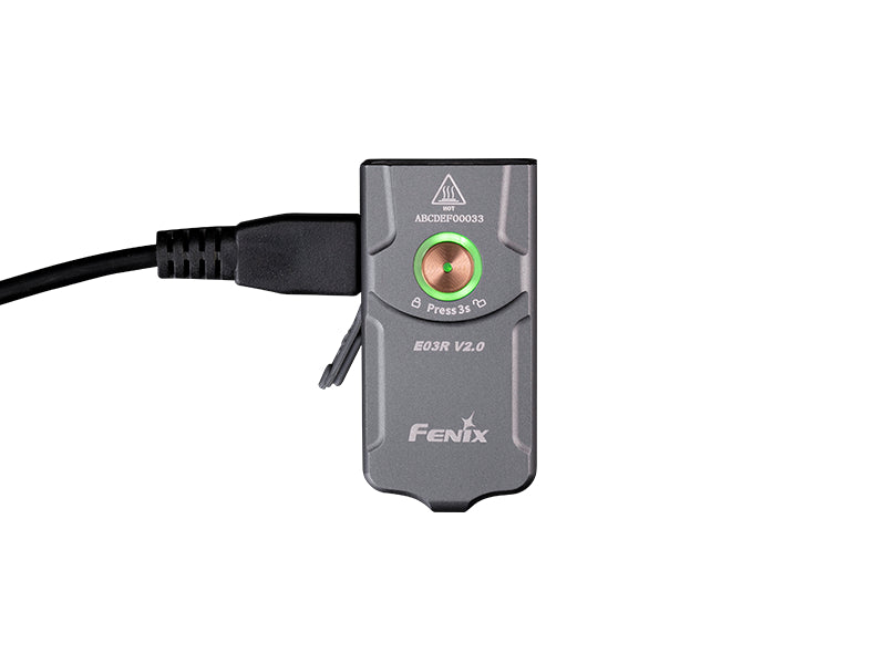 Fenix E03R V2.0 перезаряджуваний ліхтар, сірий