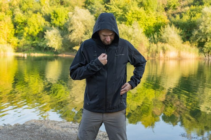 HUSKY Sevan софтшел куртка чоловіча, чорна