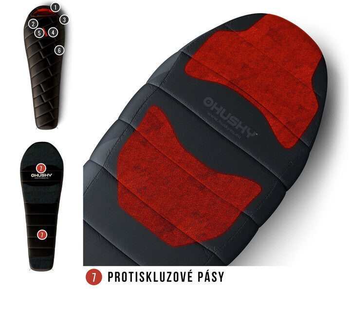 HUSKY Premium Proud спальний мішок -29°C, чорний