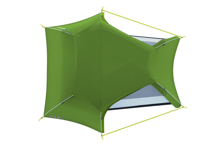 HUSKY Sawaj Triton 3 намет ultralight, зелена