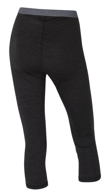 HUSKY Merino термоунтай 3/4 штани жіночі, чорні