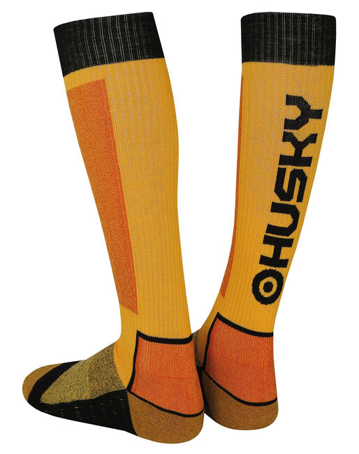 HUSKY Snow Wool шкарпетки, жовта/чорна