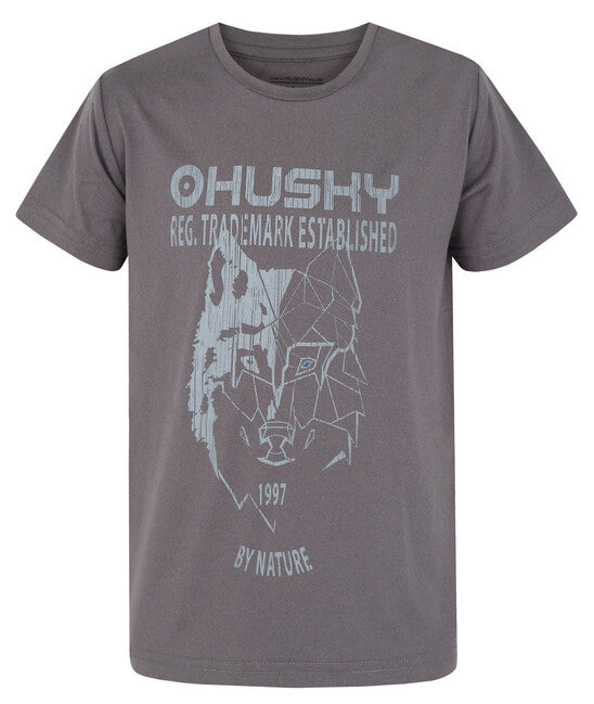HUSKY Tash K функціональна футболка дитяча, темний камінь