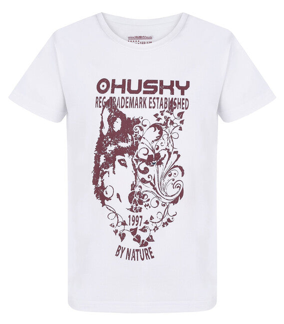 HUSKY Tash K функціональна футболка дитяча, біла