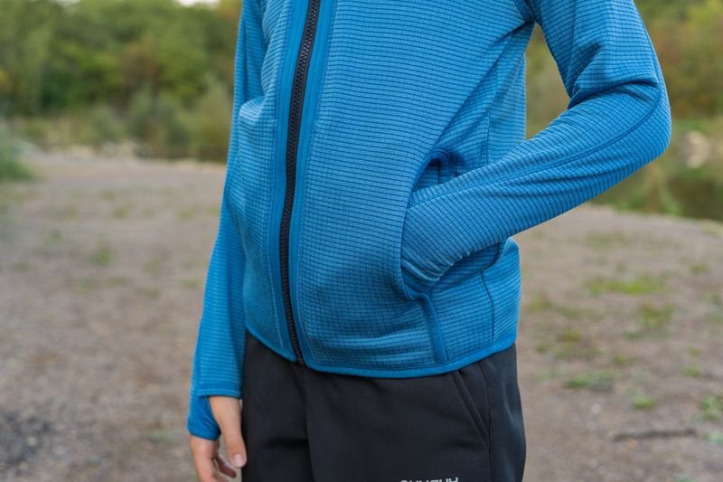 HUSKY Artic Zips K толстовка дитяча з капюшоном, червона/чорна синя