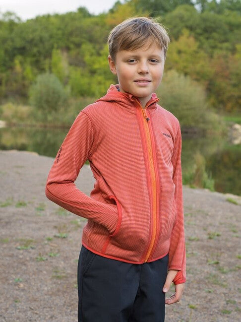 HUSKY Artic Zips K толстовка дитяча з капюшоном, червона/чорна синя
