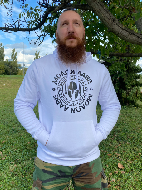 DRAGOWA Molon Labe толстовка з капюшоном чоловіча, чорна 320g/m2