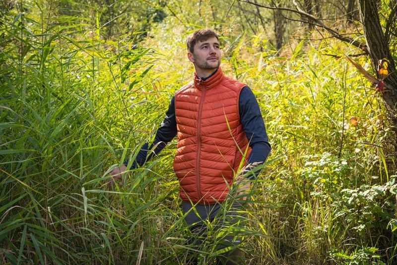 HUSKY Dresles папертраву жилет чоловічий, темно-сірий зелений