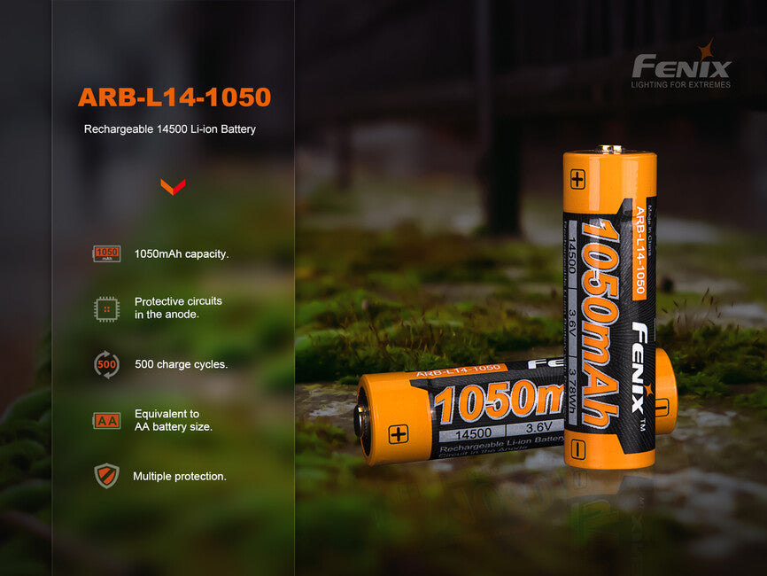 Fenix 14500 батарея 1050 mAh (Li-Ion)
