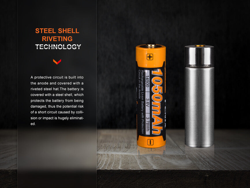 Fenix 14500 батарея 1050 mAh (Li-Ion)