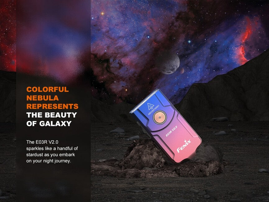 Fenix E03R V2.0 перезарядний ліхтар GE, червоний