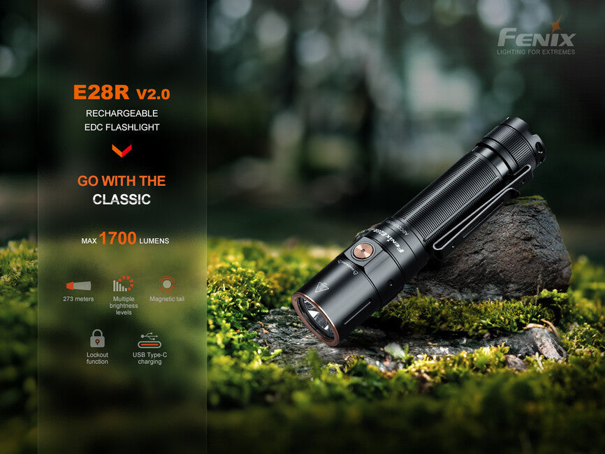Fenix E28R V2.0 перезаряджуваний ліхтар